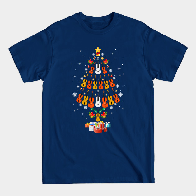 Discover Music Violin Christmas Tree Merry Xmas Gift - Music Violin Christmas Tree - T-Shirt