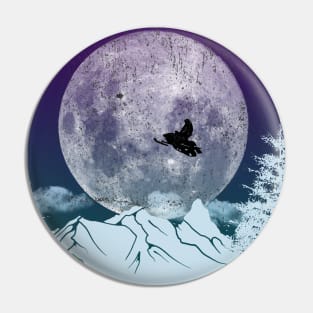 Snowmobile Freestyle - Purple Hue Pin