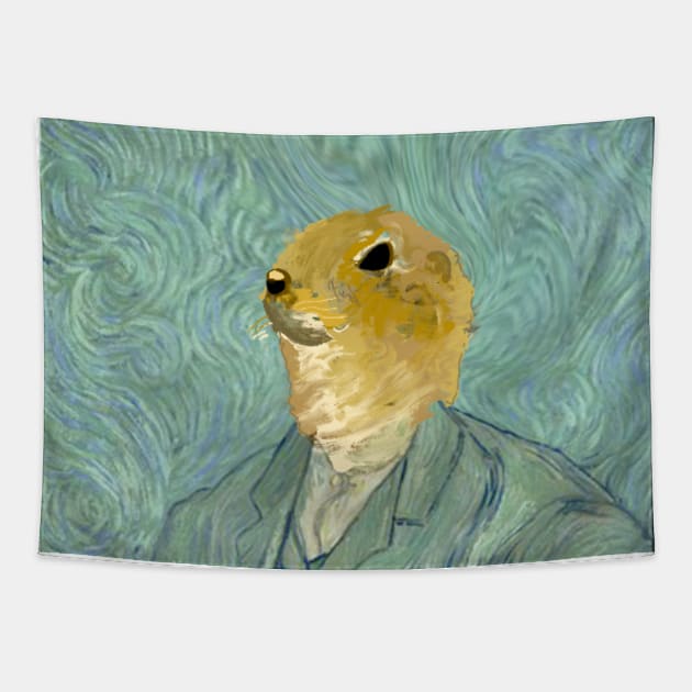 Vincent van Gopher Tapestry by thecurlyredhead