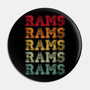 Vintage Retro Rams Gift Pin