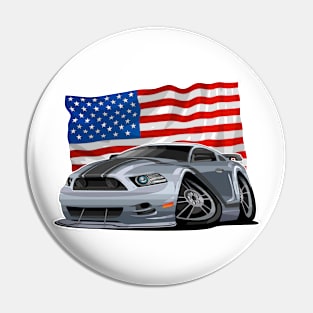 American Muscle Cars Pin