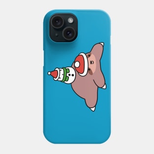 Winter Sloth and Snowman Phone Case