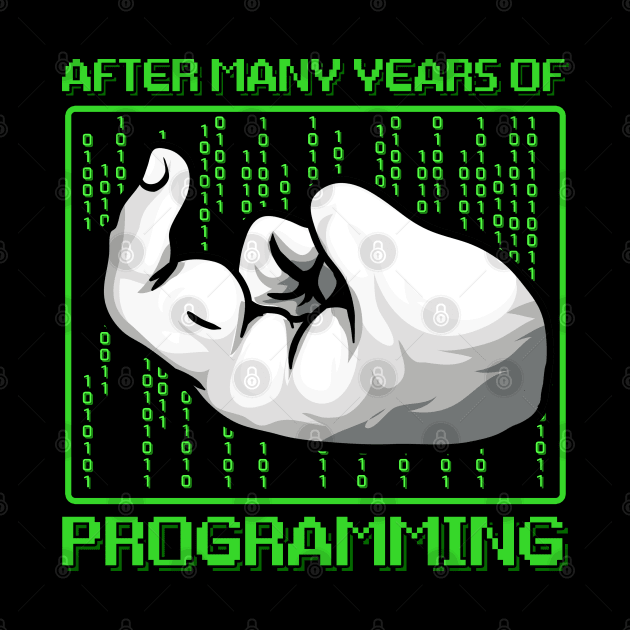 After Many Years Of Programming Funny Computer Programmer by Proficient Tees