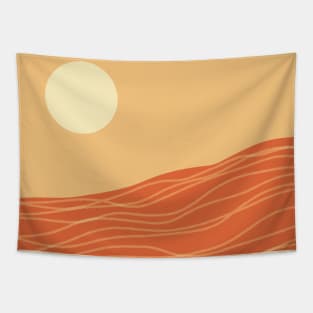 boho sun and beach waves Tapestry