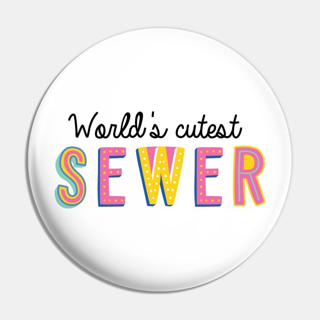 Sewer Gifts | World's cutest Sewer Pin by BetterManufaktur