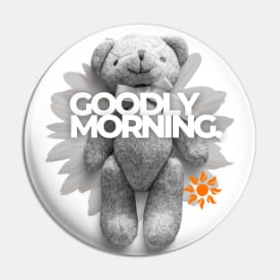 Goodly Morning Teddy Bear Pin