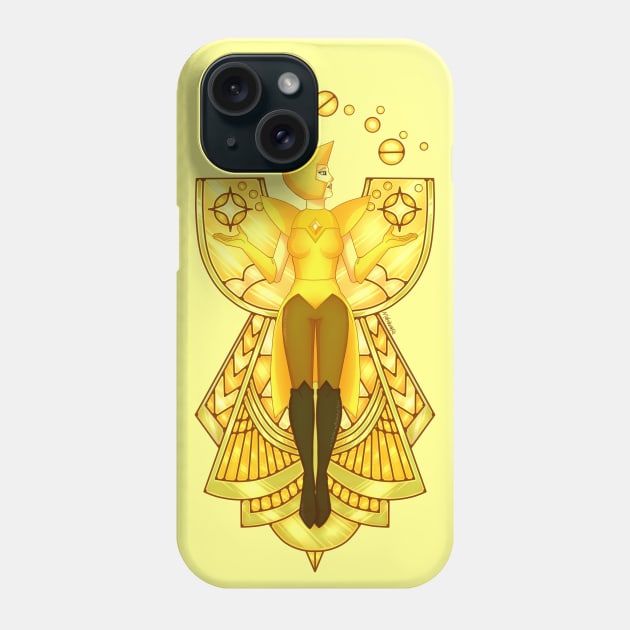 Yellow Diamonds Mural Phone Case by Chronicle Hearts