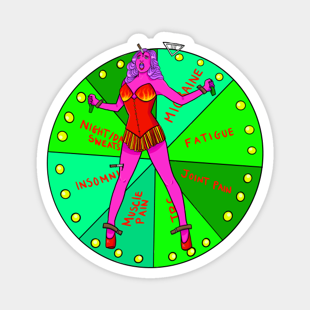 Wheel of Symptoms Magnet by steffiemolla