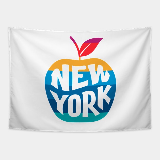 Nueva York The Big Apple Tapestry by timegraf