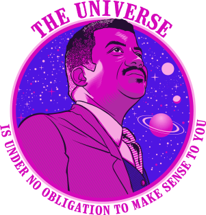 The Universe - Nerdy Science NDGT Neil Tyson Quote Shirt Magnet