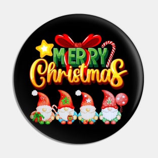 Merry Christmas - Gnome Family Christmas Pin