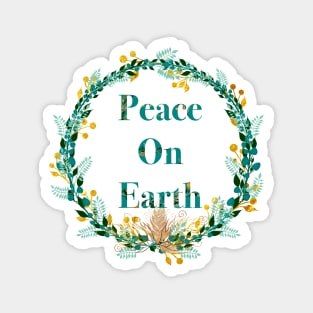 Peace on Earth Wreath Magnet