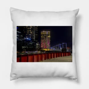 Yarra footbridge, Melbourne, Victoria, Australia. Pillow