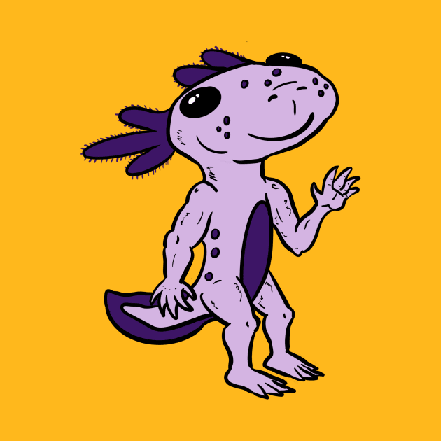 Indigo Axolotl by GeekVisionProductions