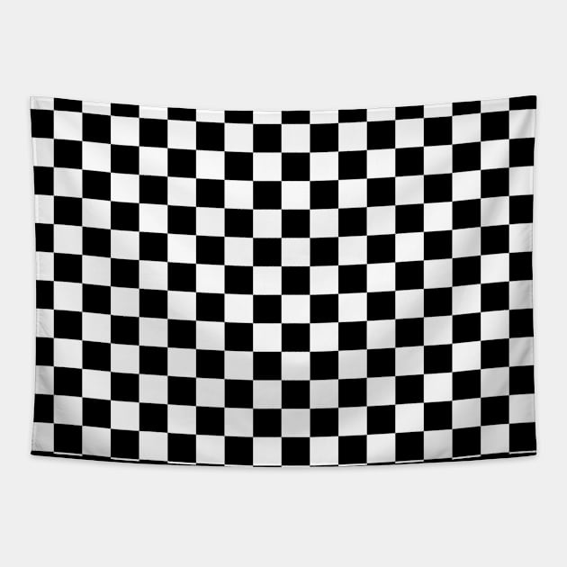 Checkered Pattern Tapestry by Emma Creation