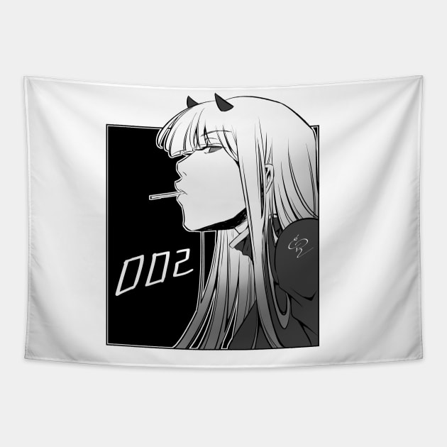 Zero Two Tapestry by Rica Sensei