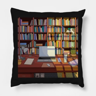 Library illustration Pillow