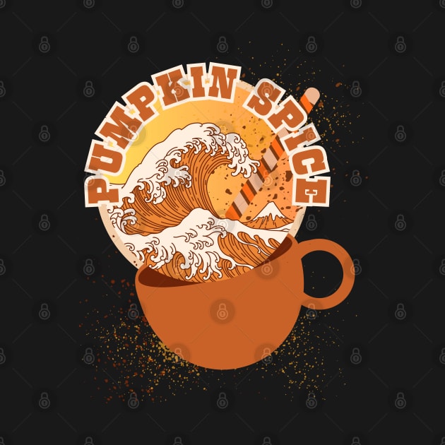 GREAT WAVE OF PUMPKIN SPICE, SUGAR CANDY SWIZZLE STYLE by SwagOMart
