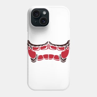 scary teeth face mask Phone Case