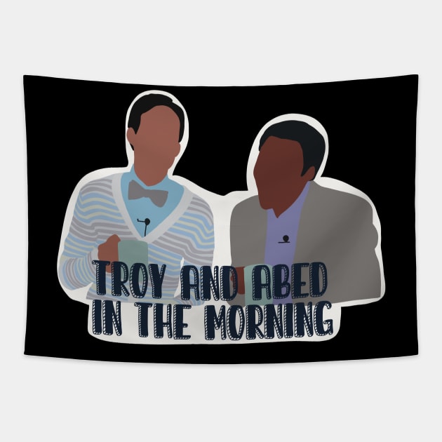 Troy and Abed Tapestry by Tabletop Adventurer