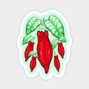 Red Hot Chilli Pepper Decorative Food Art Magnet