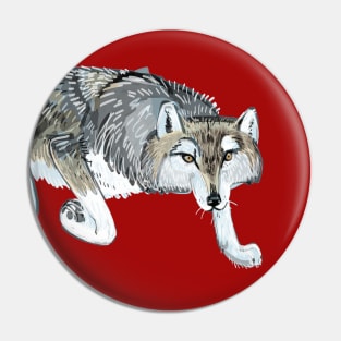 Ezo Wolf Hattai Pin