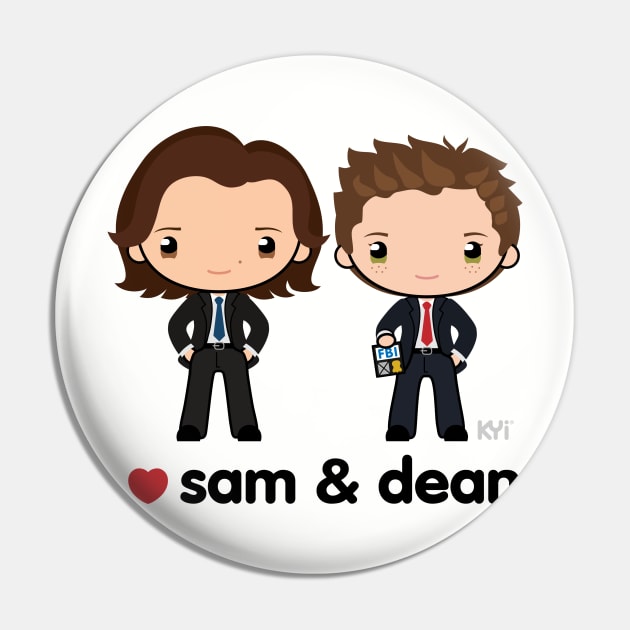 Love Sam & Dean - Supernatural Pin by KYi