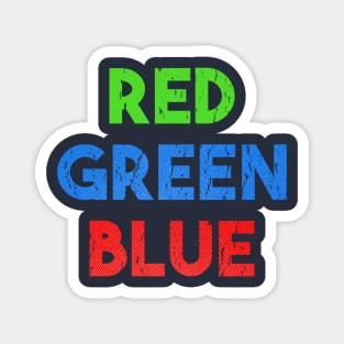 Fake Red Green Blue colors Magnet