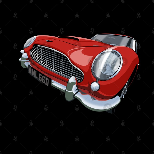 1966 Aston Martin DB5 in red by candcretro