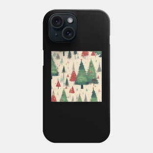 Ykomow Christmas Trees Womens Holiday Pine Tree Xmas Graphic Tees Christmas Family Phone Case