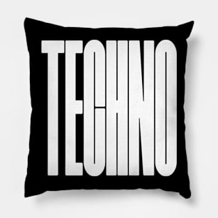 techno logo Pillow