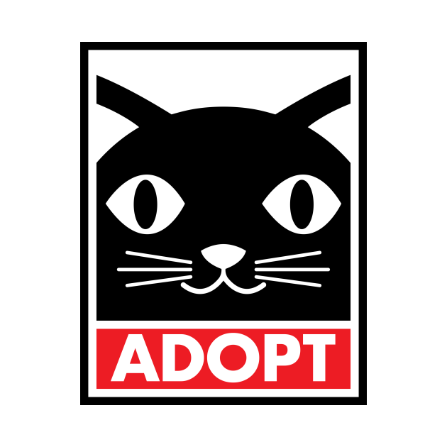 Disover Adopt Don't Shop Cute Cat Pop Art - Adopt - T-Shirt