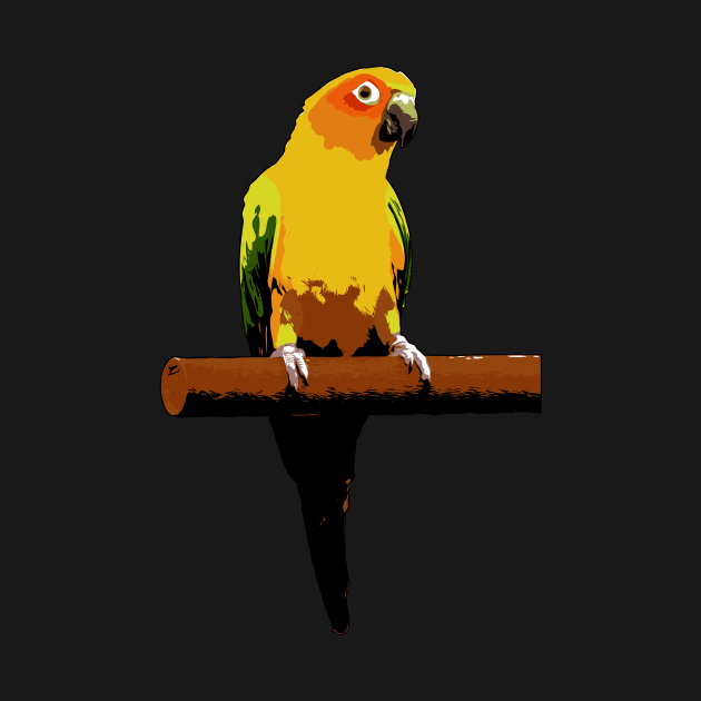 Sun Conure Vector by tribbledesign