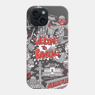 welcome to bandung city illustration Phone Case