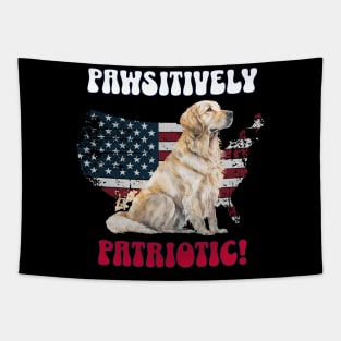 4th of July Independence Day Funny Design for Dog Lovers Tapestry