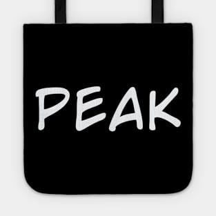 White | Peak Tote