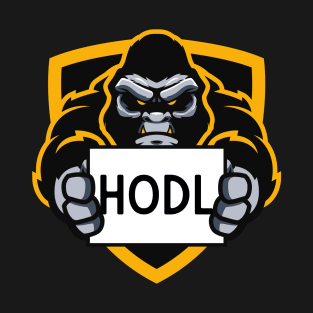 Hold On For Dear Life HODL Ape T-Shirt