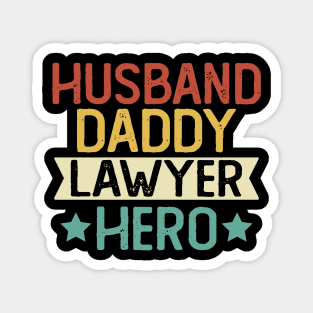 Husband Daddy Lawyer Hero Gift Lawyer Dad Gift Magnet
