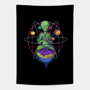 Spiritual Buddha mindfulness meditation Alien Tapestry