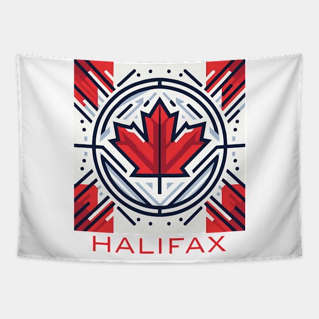 Halifax Nova Scotia Canada Flag Tapestry by Heartsake