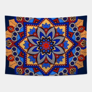 Colorful Artistic Mandala Tapestry