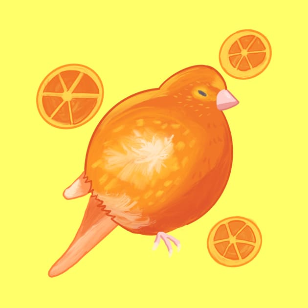 Orange Canary by JessaCreation