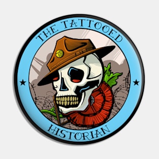 The Tattooed Historian Logo Pin