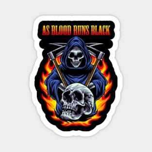 AS BLOOD RUNS BLACK BAND Magnet