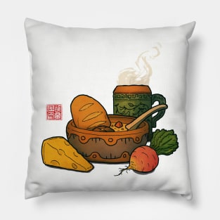 Autumn Vibes Hearty Stew Pillow