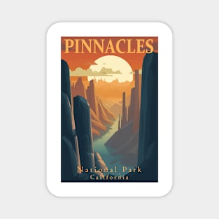 Pinnacles National Park Travel Poster Magnet