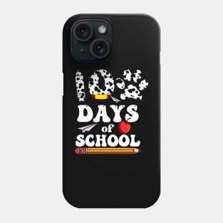 Dalmatian Dog Paw 100 Day Of School Phone Case