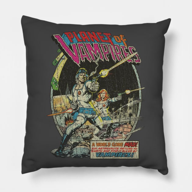 Planet of Vampires 1975 Pillow by JCD666