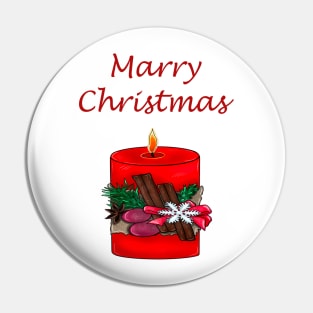 X-mas Candle Pin