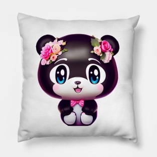 Cute kawaii panda bear Pillow